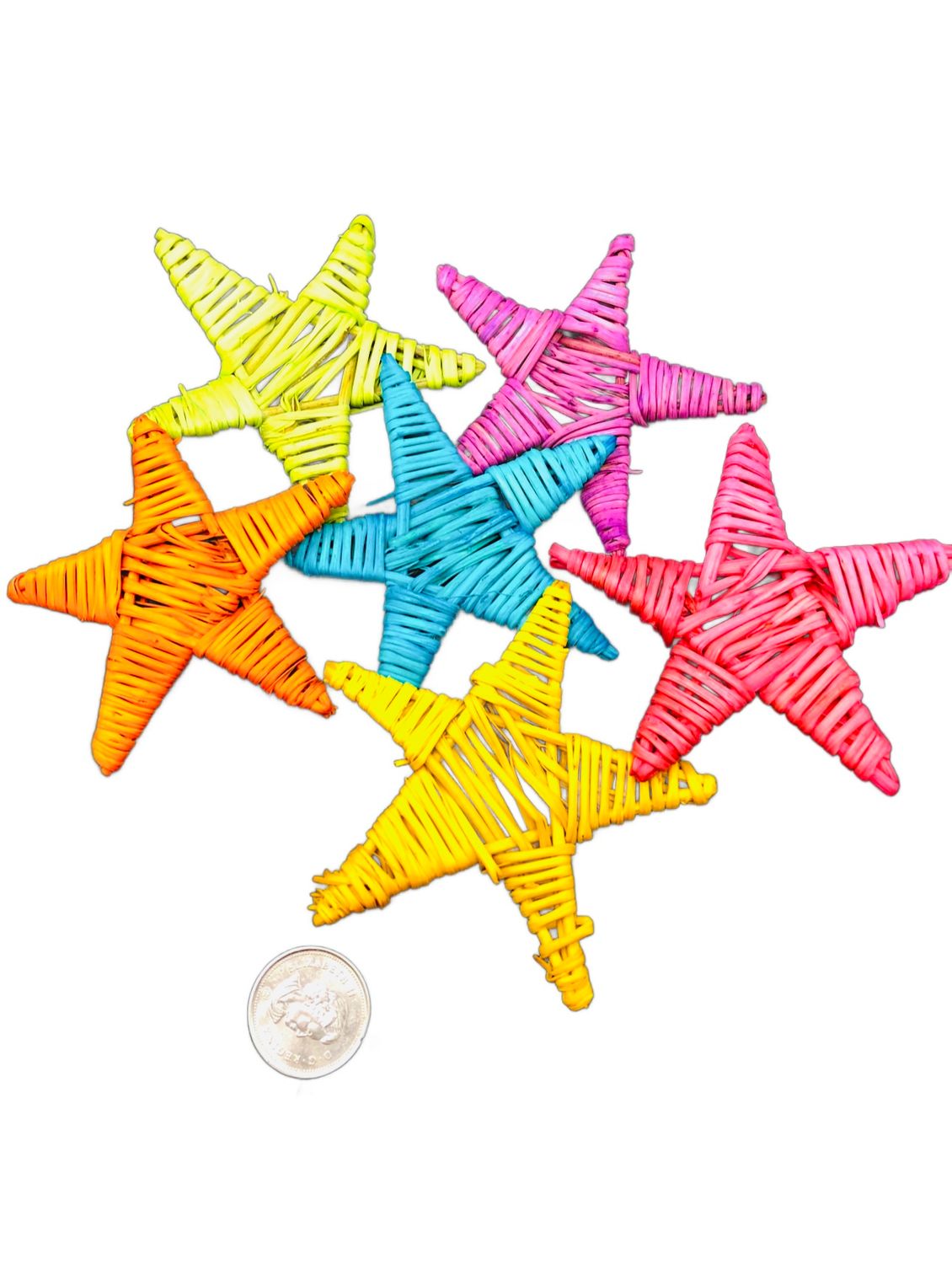 Multi-Color Vine Stars approx 3&quot; in length each -- 24 Count by Feathered Addictions