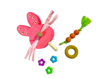 Bunny Theme Parrot Party Patio REFILL for Small Patios - made by Bite Me Birdie