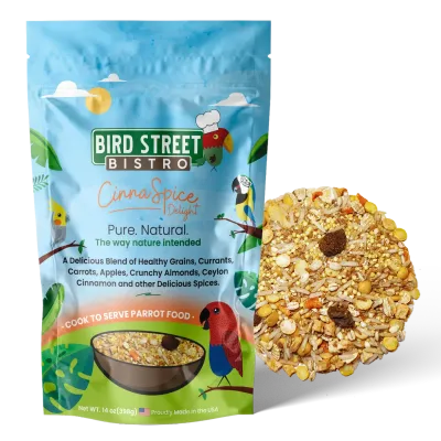 Cinnaspice Delight - Bird Street Bistro - A delicious blend of healthy organic grains, currants, carrots, apples, crunchy almonds, ceylon cinnamon, and other spices. - 14 oz Cinnaspice Delight - Bird Street Bistro - A delicious blend of healthy organic grains, currants, carrots, apples, crunchy almonds, ceylon cinnamon, and other spices. - 14 oz