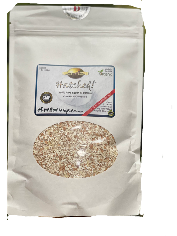 Hatched! 100% Pure Eggshell Calcium - Absorbable Form of Calcium by Twin Beaks Aviary