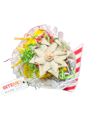 Pickles - 7" x 5" x 4" cage mount toy by Bite Me Birdie