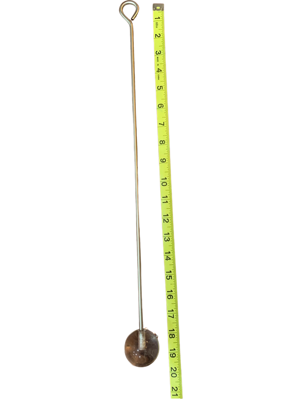 304 Large 19.5" Long Stainless Steel Refillable Skewer with Large Acrylic Ball by Expandable Habitats