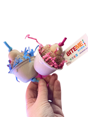 Souffle' foraging foot toy by Bite Me Birdie