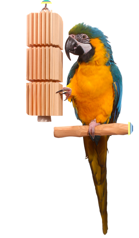 Parrot Tower Large Parrot - Macaw Toy by Woodland Bird Toys