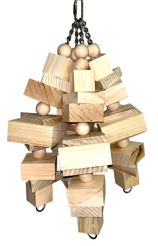 Mowgli Natural on Chain and Refillable for Large Birds by Bite Me Birdie