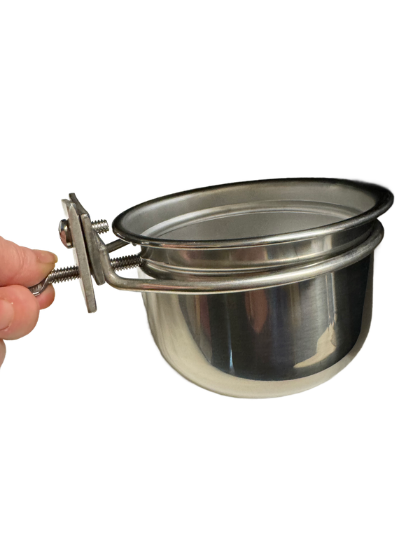 24 oz. Stainless Steel Locking Bowl by Expandable Habitats