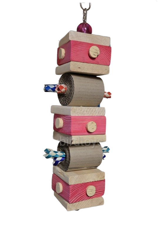 Block Party Hanging Toy by Birdie Box Bird Toys