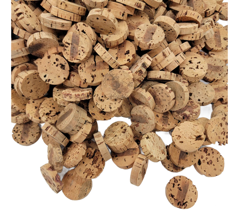 1" Natural Cork Disks - 20 Pack - Talon Toys for Birds / Parrots