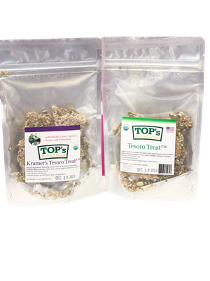 2 Pack Organic Tesoro Treats from TOPs Parrot Food (1 Kramer's, 1 Original)