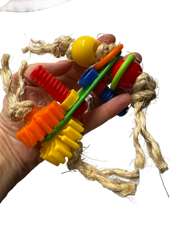 XL Nuts and Bolts Puzzler Perfect for Cockatoos and Parrots who like to manipulate puzzles by The Best Bird Toys