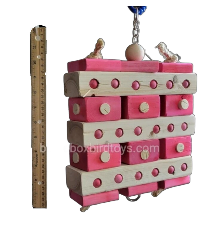 Bedazzled with Stainless Hardware by Birdie Box Bird Toys