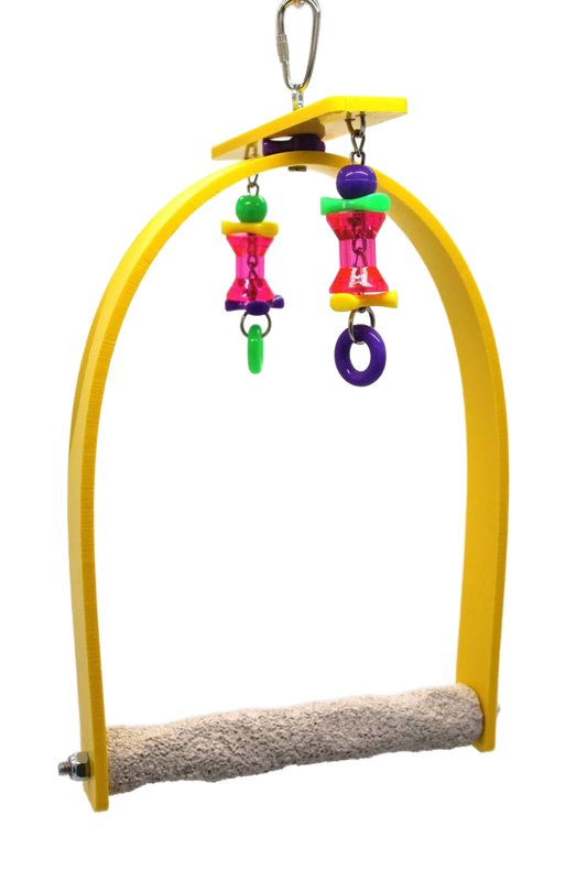 Medium Whirly Bird Pedicure Perch Swing by Sweet Feet &amp; Beak