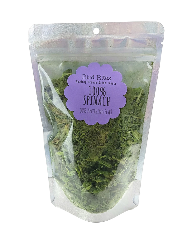 100% Freeze Dried Spinach by Bird Bites Generous 1.5 Cup Size