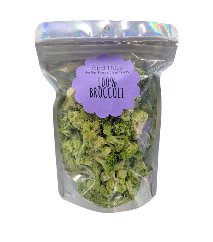 100% Freeze Dried Broccoli by Bird Bites Generous 1.5 Cup Size