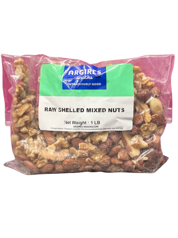1 Lb Mixed Nuts Shelled (Tree Nuts) by Argires Snacks