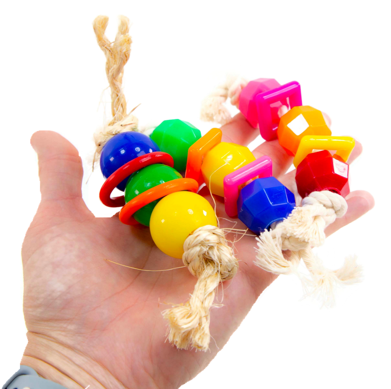 Super Beads set of 3 Foot Toys by The Best Bird Toys
