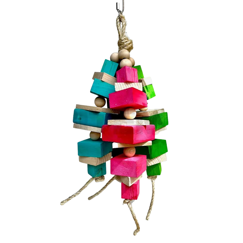 Mowgli Color on Sisal Rope for Large Birds by Bite Me Birdie