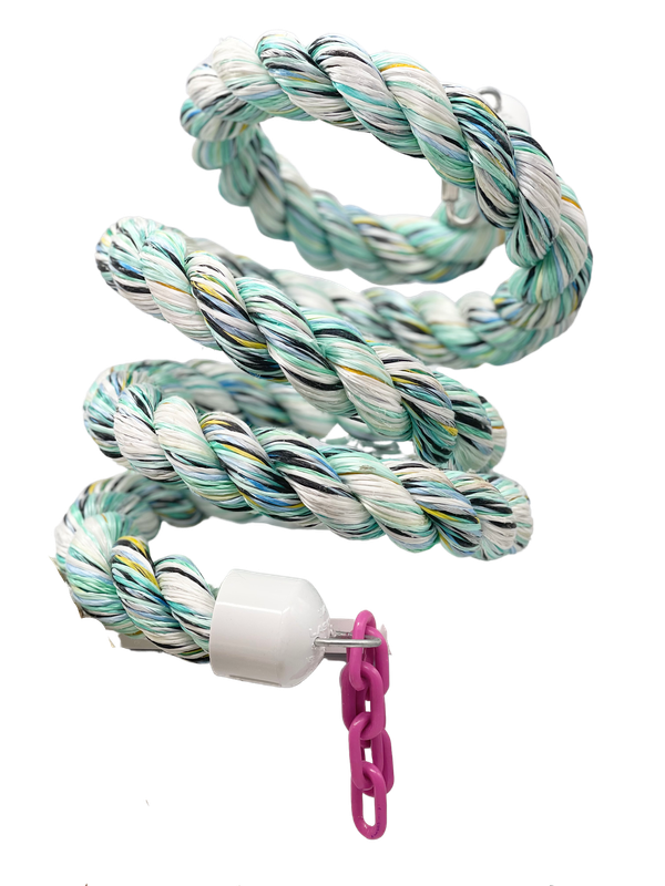 Multi-Color Boing (aka Spiral) for Medium and Large Birds - 1.5" x 96"