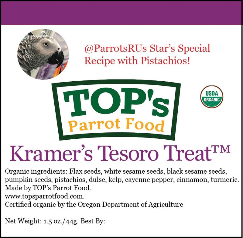 Kramer's Organic Tesoro Treats from TOPs Parrot Food