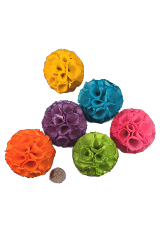 Super Soft Sola 2.5" Curly Balls - 6 Pack by Feathered Addictions