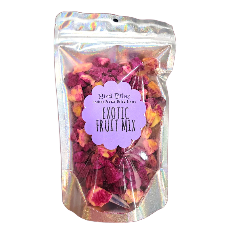 Freeze Dried Exotic Fruit Mix - Generous 1.5 Cup Size by Bird Bites