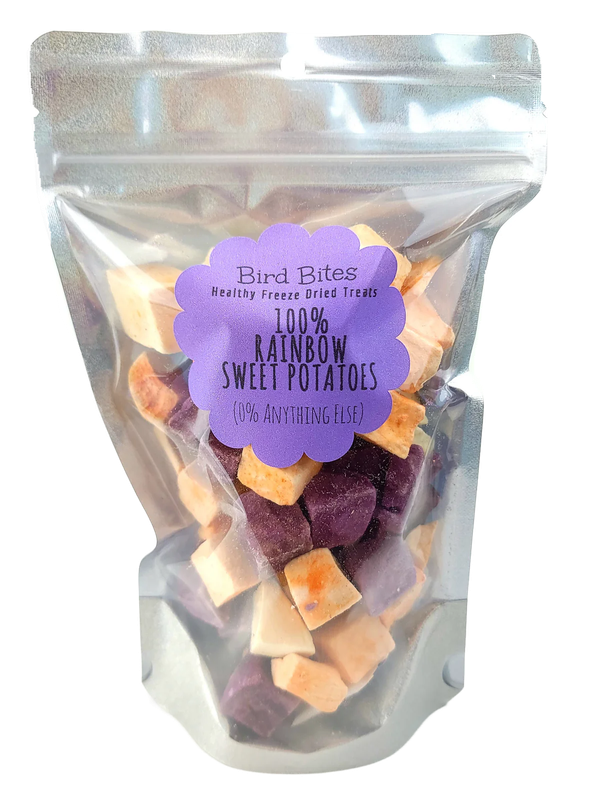100% Freeze Dried Rainbow Sweet Potatoes - by Bird Bites Generous 1.5 Cup
