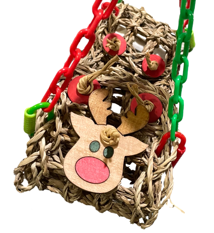 Swinging on my Rudolph Sleigh by Feathered Addictions