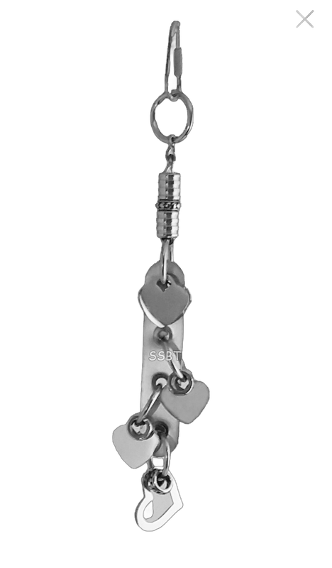 Hanging Hearts, Stainless Steel - Hand made in the USA