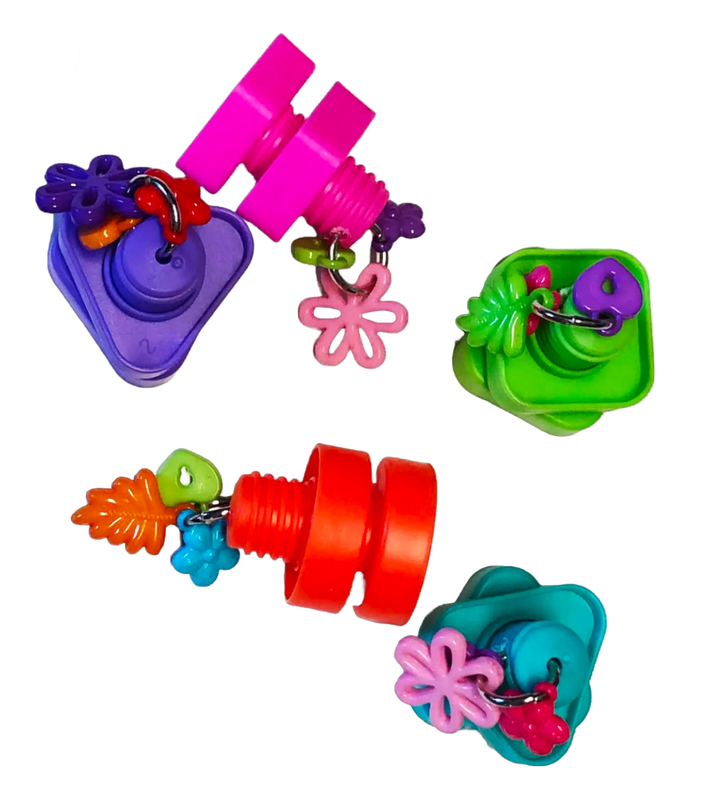 Nut &amp; Bolt Foot Toy by PDS Parrot Toys