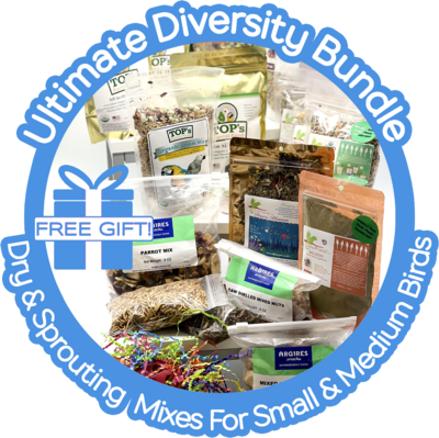 Thrive! Ultimate Diversity Box (Dry &amp; Fresh) — Small &amp; Medium Birds