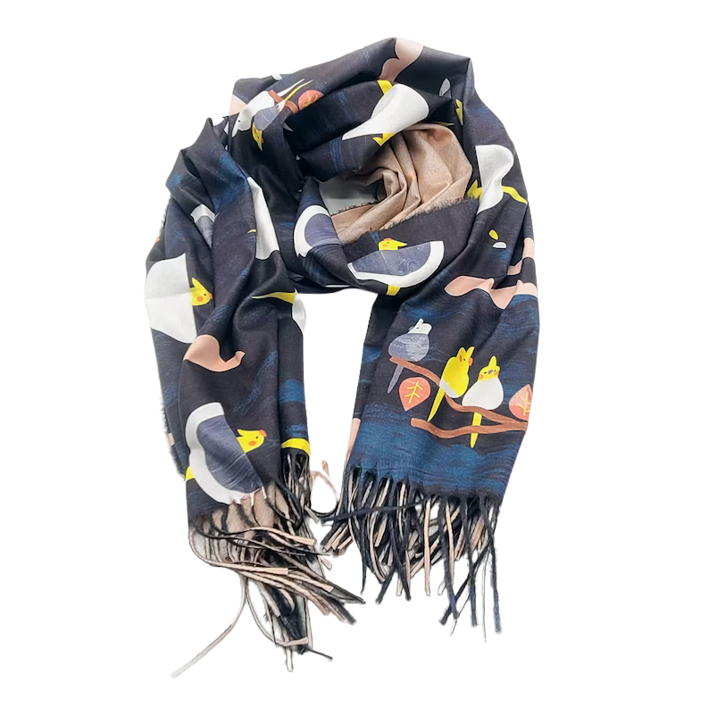 Cockatiels Printed Scarf