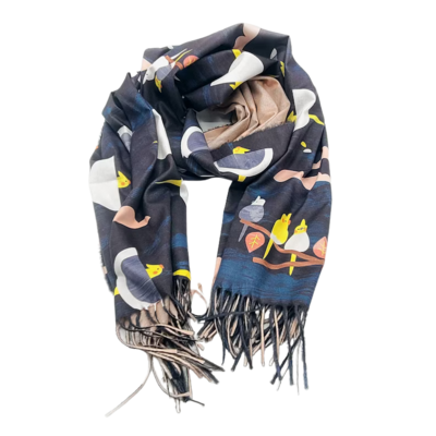 Cockatiels Printed Scarf