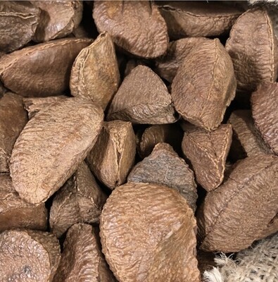 8 oz in shell Brazil nuts by Argires Snacks.