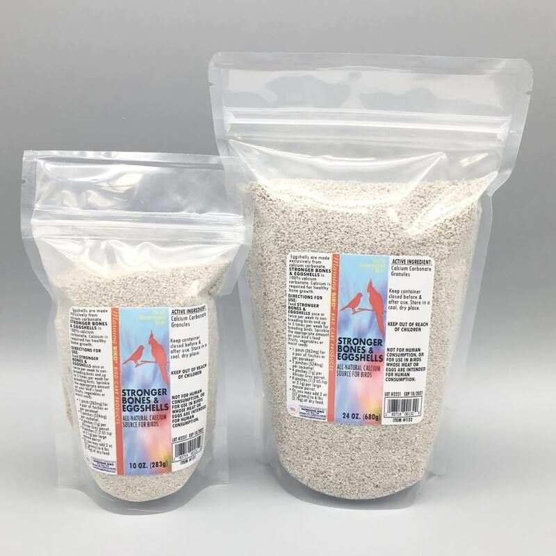 10 oz Stronger Bones &amp; Eggshells by Morning Bird - Active Ingredient: Calcium Carbonate Granules