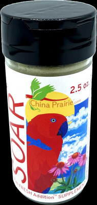 Soar! 2.5 oz by China Prairie FRESH Addition is the original formula and is the nutritional supplement to choose for birds under stressful conditions, recovering from illness &amp; transitioning nutrition