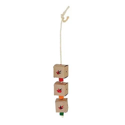 Triple Hanging Foraging Boxes for Medium Birds by Featherland Paradise