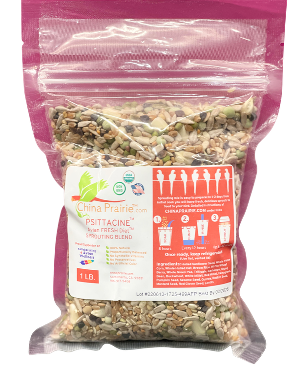 1 Lb Psittacine Sprouting Blend from China Prairie