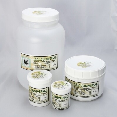 Universal! by China Prairie - 2 oz FRESH Addition - Universal is the nutritional supplement for companion parrots, softbills, and for addition to baby formulas. Universal! by China Prairie - 2 oz FRESH Addition - Universal is the nutritional supplement for companion parrots, softbills, and for addition to baby formulas.