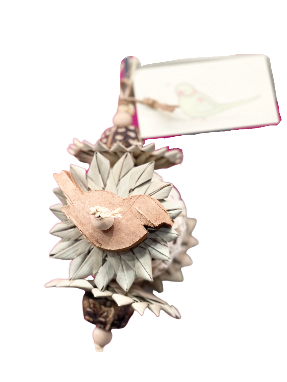 Blackbird for small and medium birds by Little Dinos Natural Bird Toys