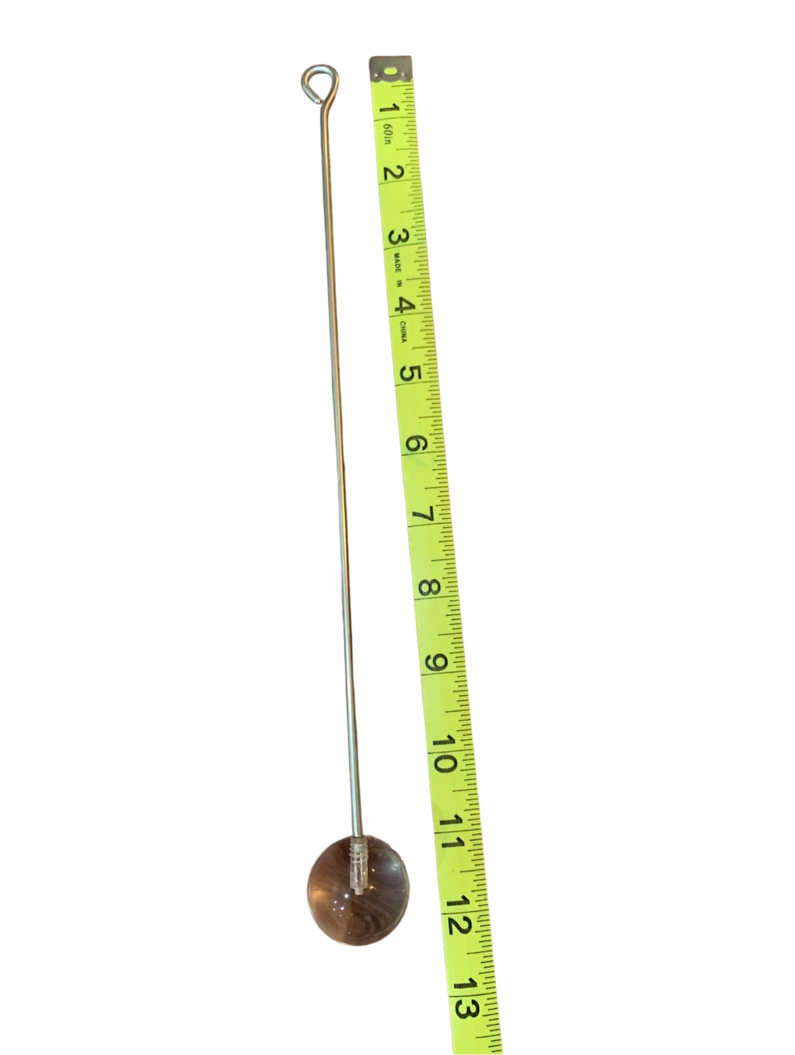 304 Stainless Steel 11" Refillable Skewer with Large Acrylic Ball by Expandable Habitats