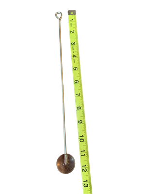 304 Stainless Steel 11" Refillable Skewer with Large Acrylic Ball by Expandable Habitats
