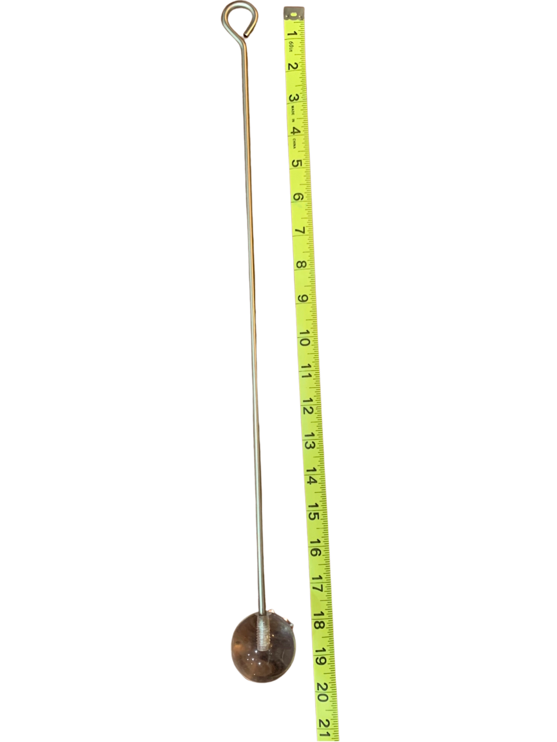 304 Large 19.5" Long Stainless Steel Refillable Skewer with Large Acrylic Ball by Expandable Habitats