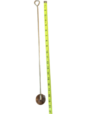 304 Large 19.5" Long Stainless Steel Refillable Skewer with Large Acrylic Ball by Expandable Habitats