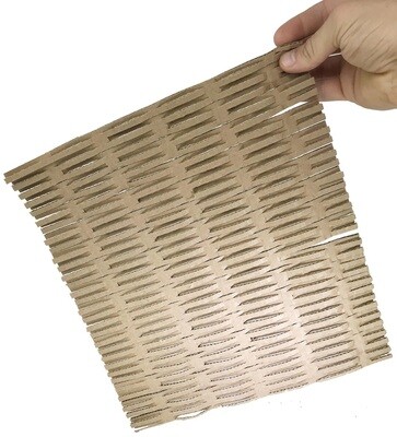 5 Pack Cardboard Shred Mat 6" x 6" by Bonka Bird Toys