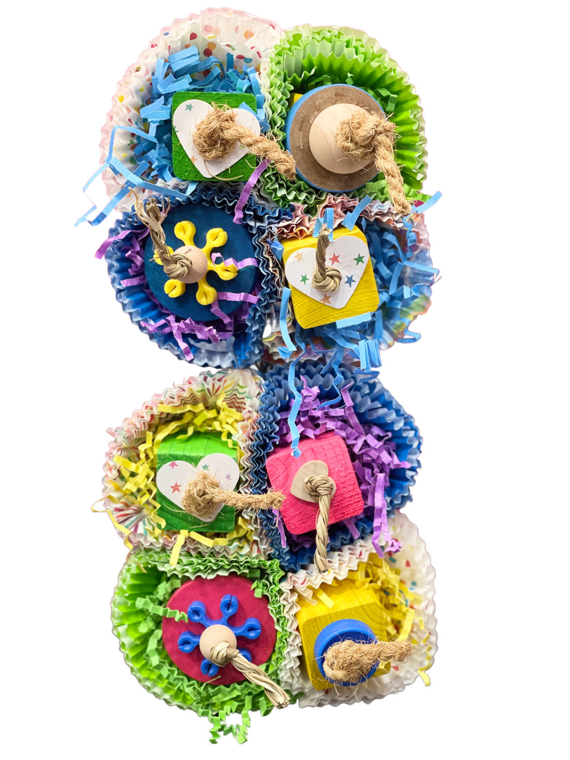 Lucy - 10.5" x 5.5" cage mount toy for Medium &amp; some Large Birds by Bite Me Birdie