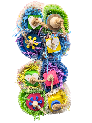 Lucy - 10.5" x 5.5" cage mount toy for Medium &amp; some Large Birds by Bite Me Birdie