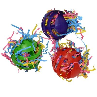 Stuffed Waffle Ball Foot Toy - 3 PK by Super Bird Creations