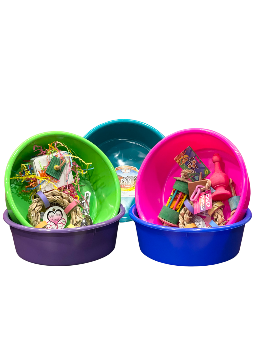 Foot Toy and Play Bin for Large Parrots -- a must have for every large bird!