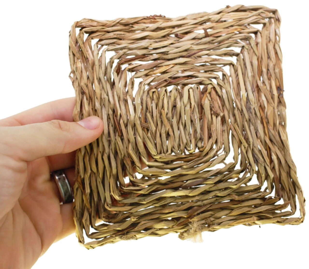 6 Inch Seagrass Square Mat