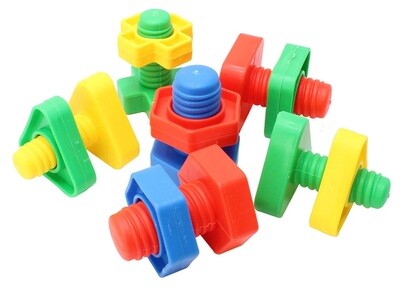 6 Pack Huge Nuts and Bolts